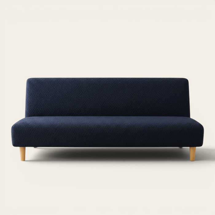 Sofa Bed Cover – Textured Stretch – Navy Blue