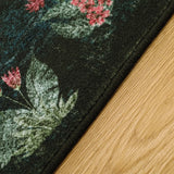 Covaba forest woodland deep rug in fern green, styled in a room setting, view 2