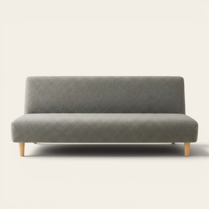 Sofa Bed Cover – Textured Jacquard – Sage Grey