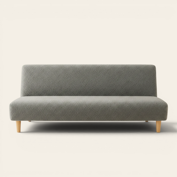 Sofa Bed Cover – Textured Jacquard – Sage Grey