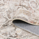 Covaba vintage sand rug in warm beige, styled in a room setting