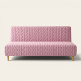 Sofa Bed Cover – Cable Knit – Rose Pink
