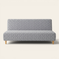 Sofa Bed Cover – Cable Knit – Dove Grey