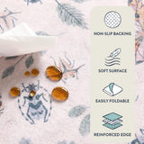 Covaba modern parisian insect rug in soft blush, styled in a room setting, view 2