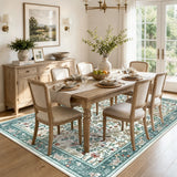Covaba botanical bird garden chenille area rug in warm beige, styled in a room setting, view 6