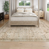 Covaba vintage persian area rug in serene ivory, styled in a room setting, view 4