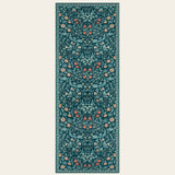Rug – Maximalism Vibrant Floral – Teal Haze