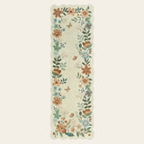Rug – Boho Modern Parisian Floral Scalloped – Warm Beige