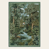 Rug – Vintage Forest Woodland – Fern Green