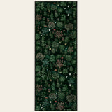 Covaba forest woodland deep runner rug in fern green, shown flat on a plain ivory backdrop
