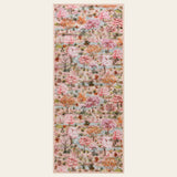 Covaba forest woodland runner rug in blush clay, shown flat on a plain ivory backdrop