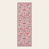 Covaba modern parisian insect runner rug in blush clay, shown flat on a plain ivory backdrop