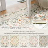 Covaba vintage floral rug in warm beige, styled in a room setting, view 6