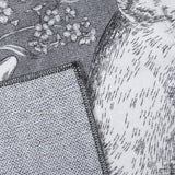 Covaba vintage woodland rug in charcoal, styled in a room setting, view 2