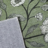 Covaba vintage woodland rug in olive grove, styled in a room setting, view 2