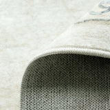 Covaba vintage traditional floral area rug in stormy blue, styled in a room setting, view 21