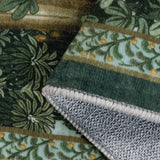 Covaba vintage forest woodland rug in fern green, styled in a room setting, view 4