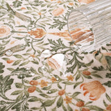 Covaba vintage floral bird rug in blush clay, styled in a room setting, view 2