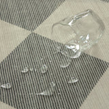 Covaba modern geometric checkered rug in fern green, styled in a room setting, view 2