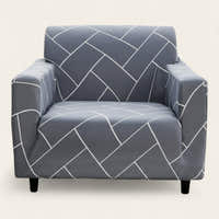 Armchair Cover – Plain Stretch – Pearl Grey