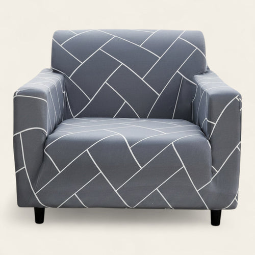 Armchair Cover – Plain Stretch – Pearl Grey