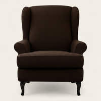 Armchair Cover – Smooth – Espresso