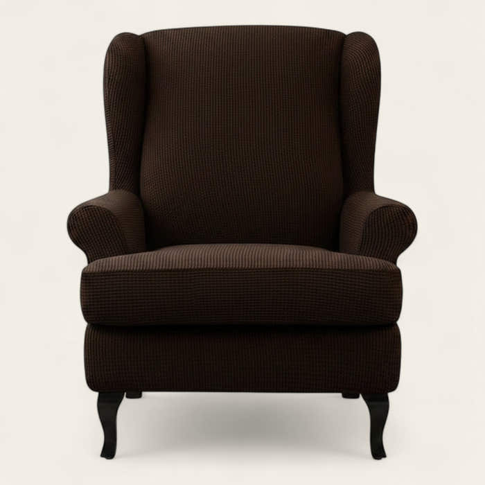 Armchair Cover – Smooth – Espresso