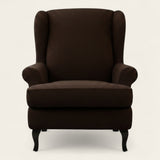 Armchair Cover – Smooth – Espresso