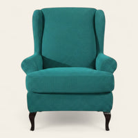 Armchair Cover – Smooth Wingback – Teal
