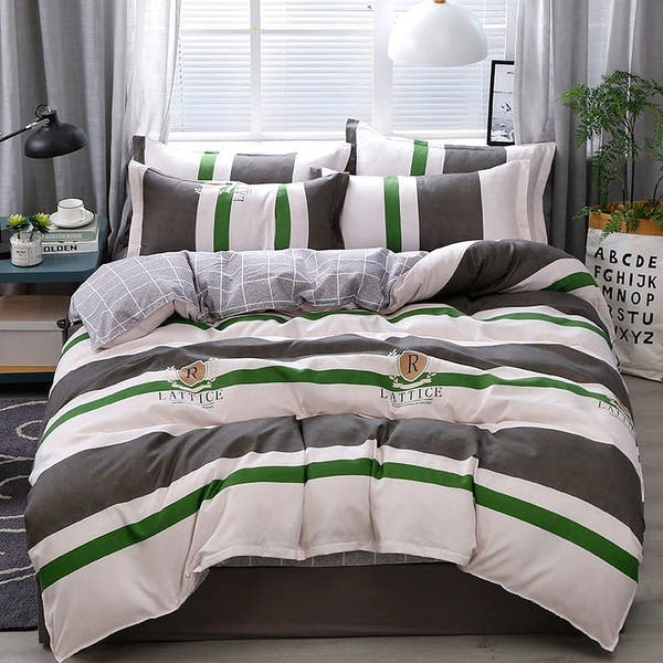 Bedding Set – Color Block Stripe – Multicolor