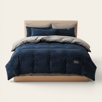 Bedding Set – Corduroy Velvet – Midnight Navy