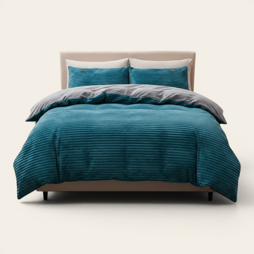 Bedding Set – Corduroy Velvet – Teal