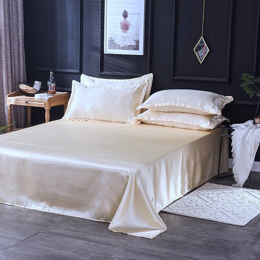 Bedding Set – Satin – Bouclé Sand