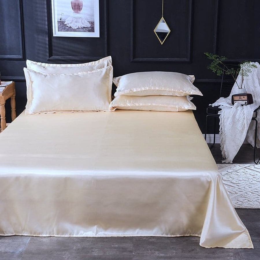 Bedding Set – Satin – Bouclé Sand