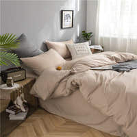 Bedding Set – Cotton Plain – Caramel
