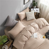 Bedding Set – Cotton Plain – Caramel