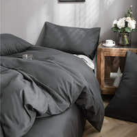 Bedding Set – Cotton Plain – Charcoal