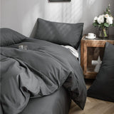 Bedding Set – Cotton Plain – Charcoal