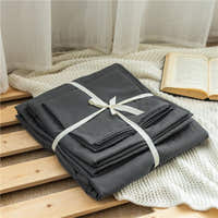 Bedding Set – Cotton Plain – Charcoal