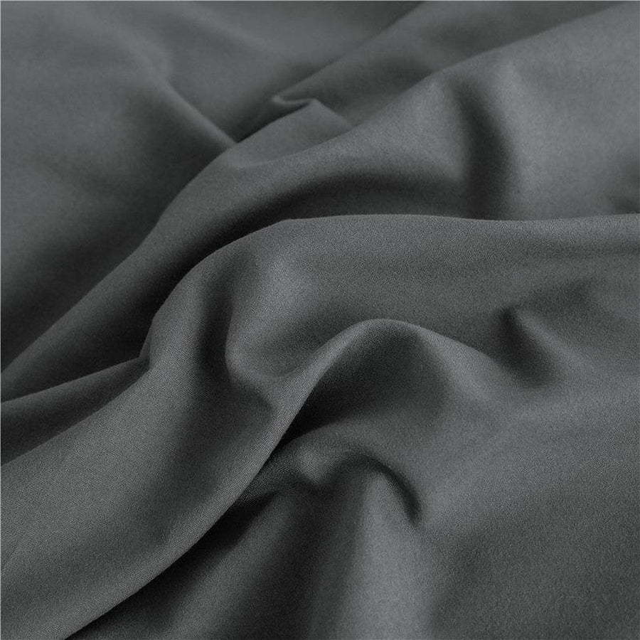 Bedding Set – Cotton Plain – Charcoal