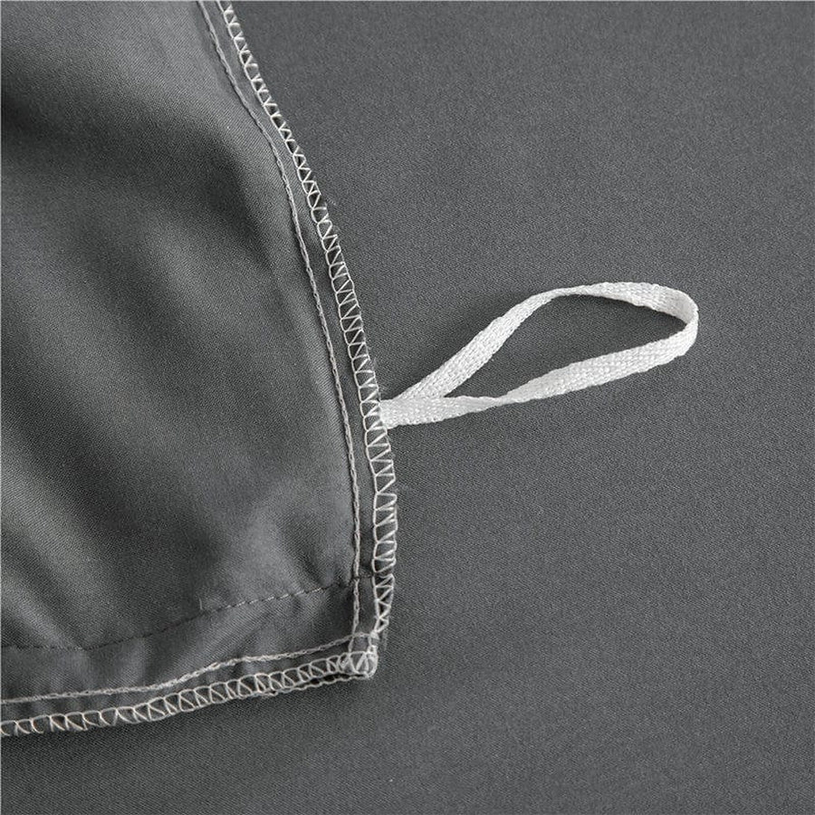 Bedding Set – Cotton Plain – Charcoal