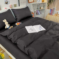 Duvet Cover – Cotton Plain – Ink Black