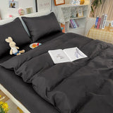 Duvet Cover – Cotton Plain – Ink Black