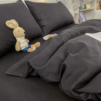 Duvet Cover – Cotton Plain – Ink Black