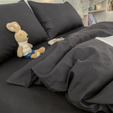 Duvet Cover – Cotton Plain – Ink Black