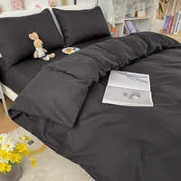 Duvet Cover – Cotton Plain – Ink Black