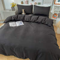 Duvet Cover – Cotton Plain – Ink Black