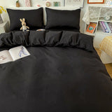 Duvet Cover – Cotton Plain – Ink Black