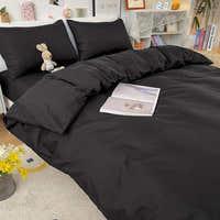 Duvet Cover – Cotton Plain – Ink Black