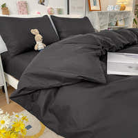 Duvet Cover – Cotton Plain – Ink Black